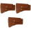 3Pièces Étui En Cuir Pour Protection Portable Marron 3