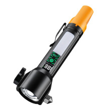 Emergency Escape Tool with Tungsten Steel Glass Breaker, LED Flashlight, Seatbelt Cutter, USBC Charging