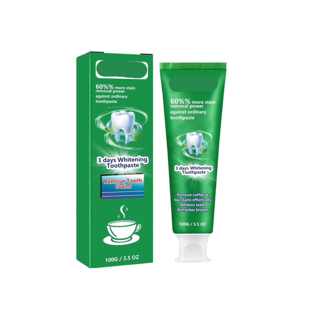 Whitening Toothpaste for Coffee Stains with Gentle Enamel Care, Fresh Breath and Gum Protection, 1PCS