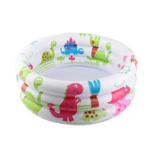 Inflatable Kids Pool with Cute Animal Prints, Leakproof Thickened PVC Baby Swimming Pool 90cm
