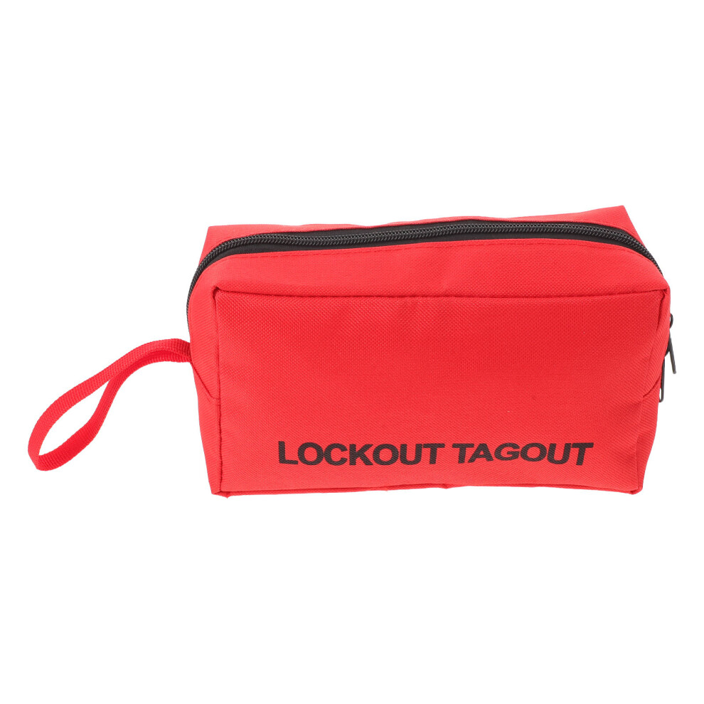 3Pcs Red Zipper Tool Pouches Oxford Fabric Electrician Mechanic Bag 3631600565407