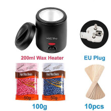 (As show, 200g-Lavender) Wax Heater for Hair Removal Wax Beans Warmer Depilatory Waxing Beans Melting Machine Pot Depilation Paraffin Waxing Heater