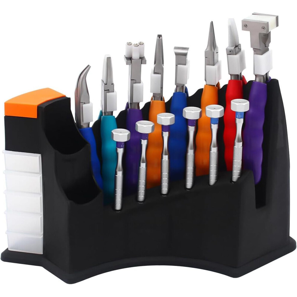 Professional Eyeglass  Kit with 8 Pliers and 6 Screwdrivers for Nose Pad and Hinge Adjustment