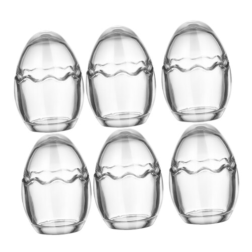 6 Pièces Verres À Pudding En Verre Couvercles 100 Ml Pour Dessert