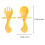4Ensemble Ensemble Spork Bébé Ergonomique Durable Assorti Pour Enfants 2
