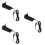 3Pièces Rangement Chargeur Boîte Cache Noire Compacte 9