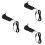 3Pièces Rangement Chargeur Boîte Cache Noire Compacte 8