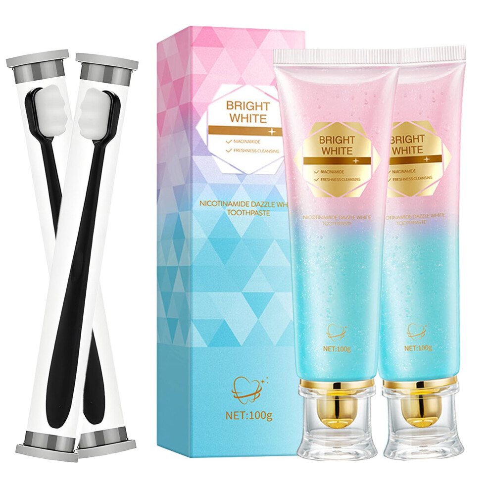 Whitening Toothpaste for Sensitive Teeth, Enamel Safe Stain Removal, Niacinamide Oral Care