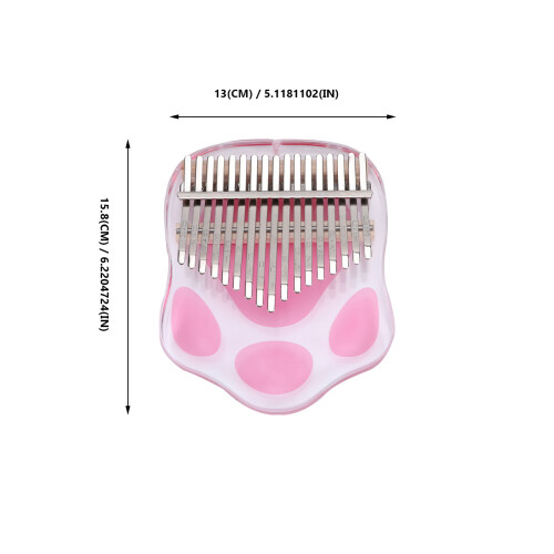 Instrument À Pouce Rose Transparent En Cadeau Joyeux 1