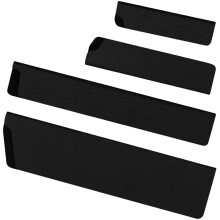 4Pièces De Couteau Portable En ABS Tissu Noir Pour Camping