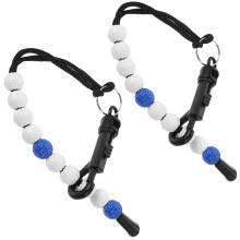 2Pièces Compteur De Coups Golf Bleu Avec Chaîne Plastique Portable