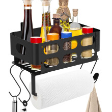 Side Shelf Organizer with Hooks and Towel Holder for Traeger Grill Ironwood Pro Series