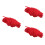 3Pièces Accessoires Élastiques Rouges Polyvalents Pour Habits 6