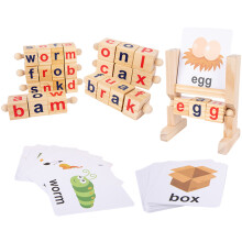 3 Lots De Blocs À Lettres Tournantes Et Cartes D'apprentissage