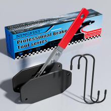 Brake Caliper Tool and Brake Piston Compressor Kit with 360 Ratchet, Dual Mode, Red Heavy Duty Set