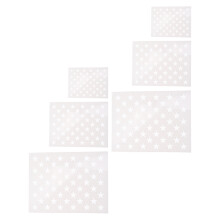 Pochoirs Peinture Étoile En Plastique Pet Durable Blanc