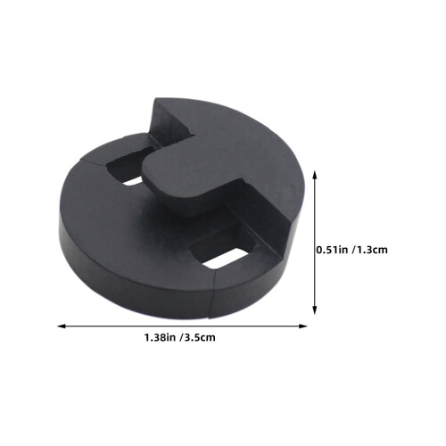 embouts en caoutchouc noir pour - pratique silencieuse 2