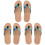 3Paires Lin Confortables Plage Antidérapants 2