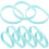 36Pièces Bracelets Silicone Confortables Bleu Team Boy Pour Bébé 1