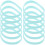 36Pièces Bracelets Silicone Confortables Bleu Team Boy Pour Bébé 2