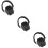 3Pièces Casque Bruit Réduit Respirable Noir Résistant ABS 8