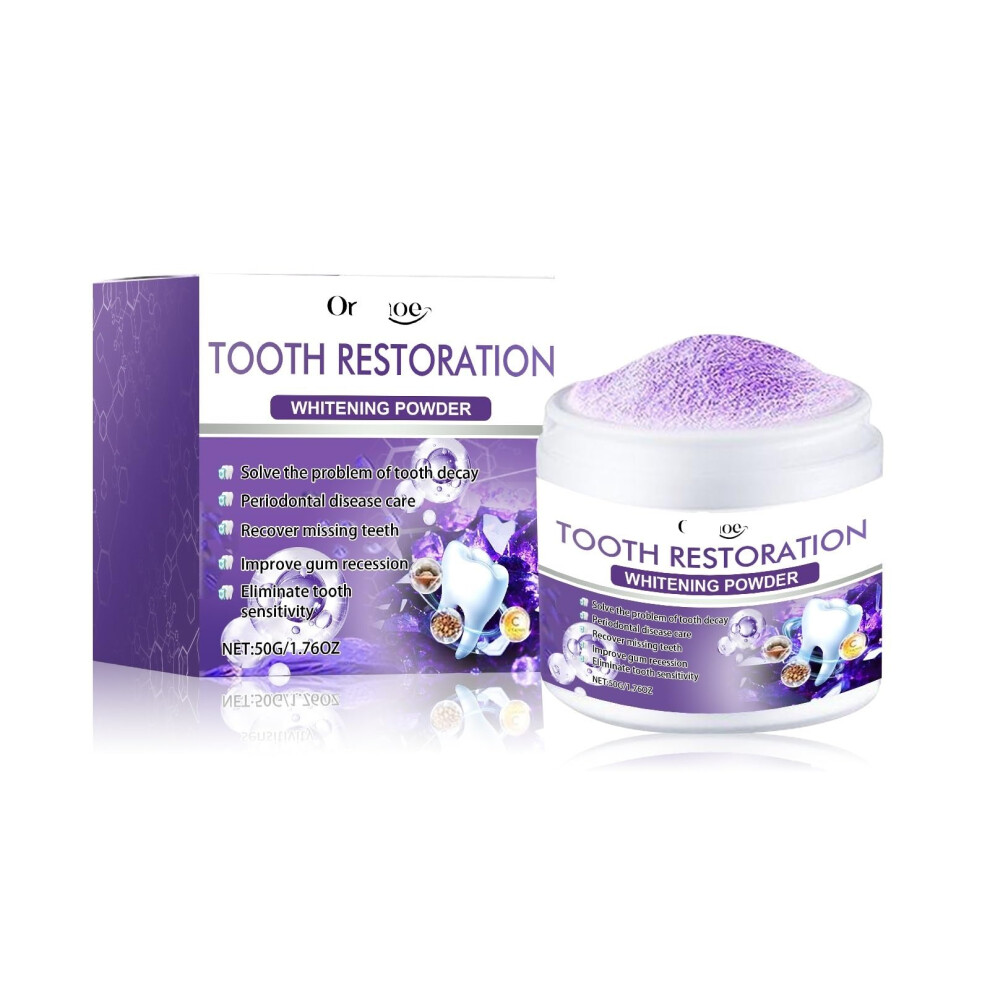 Natural Teeth Whitening Powder for Stain Removal, Gentle Cleaning and Fresh Breath 1PCS