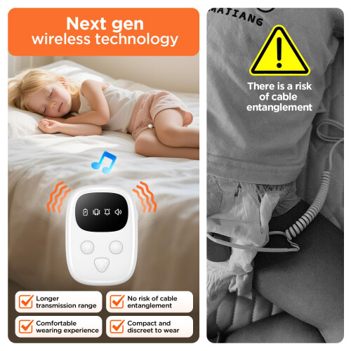 2025 New Wireless Bedwetting Alarm, Bed Wetting Al 1
