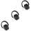 3Pièces Casque Bruit Réduit Respirable Noir Résistant ABS 5