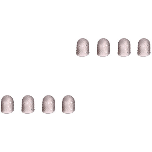 8Pièces Protège-Doigts Guitare Silicone Gris Durable Confortable 2