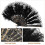 2Pièces Vintage Pliable Main Plumes Noir Pour Spectacle 6
