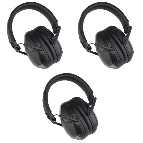 3Pièces Casque Bruit Réduit Respirable Noir Résistant ABS 2
