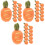36Pièces Carottes Feutrées Orange Pour DIY 5