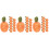 36Pièces Carottes Feutrées Orange Pour DIY 6