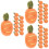 36Pièces Carottes Feutrées Orange Pour DIY 8