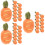 36Pièces Carottes Feutrées Orange Pour DIY 9