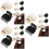 36Pièces Pinces Clips ABS Colorés, Fixation Bigoudis 7