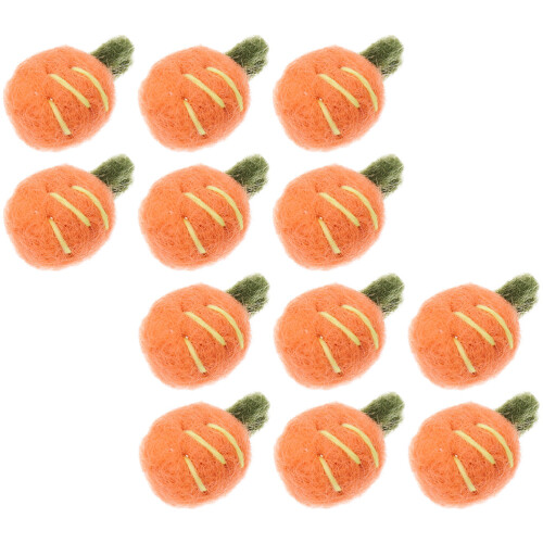 36Pièces Carottes Feutrées Orange Pour DIY 2