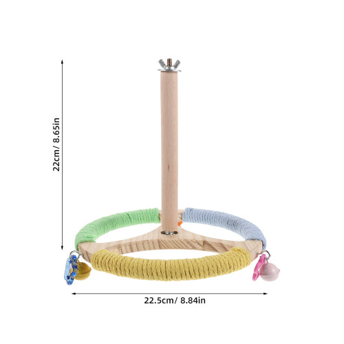 Parrot Perch Stand with Rotating Interactive Bird Toy 1