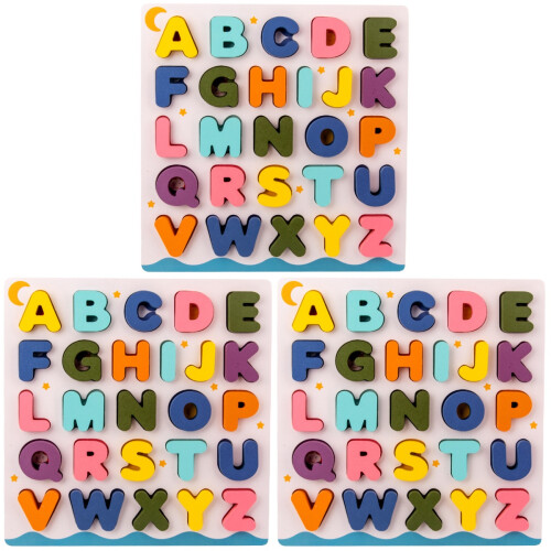 3 Lots De Jouets Blocs Encastrables Éducatifs Reconnaissance Formes 1