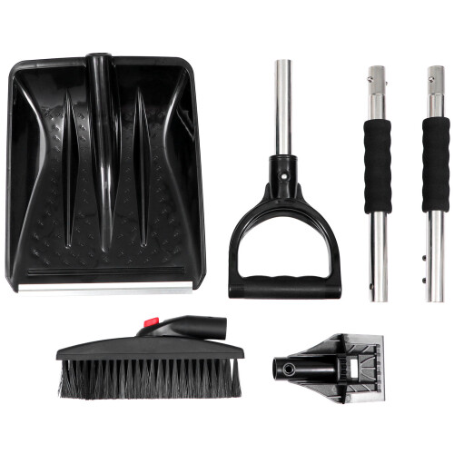 2Ensembles Accessoires Déneigement Auto Acier Ergonomique Noir