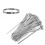 100 Pcs Stainless Steel Self-Locking Cable Ties Organizers 7
