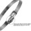 100 Pcs Stainless Steel Self-Locking Cable Ties Organizers 6