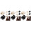 36Pièces Pinces Clips ABS Colorés, Fixation Bigoudis 4