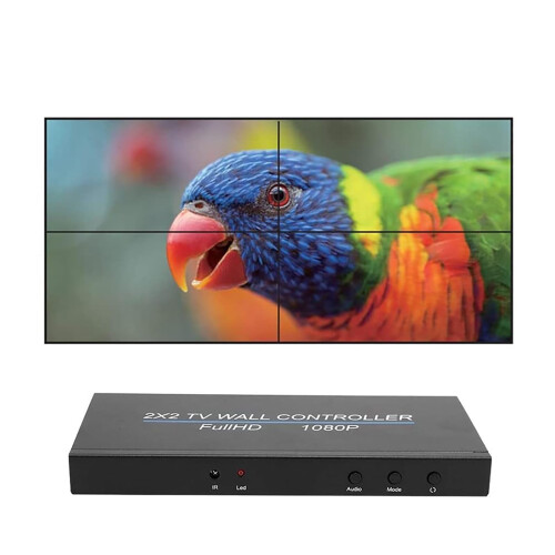 2x2 HDMI Video Wall Controller 1080P Seamless LED Display Processor with 4K Input Support