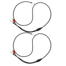 2 Pièces Câble Adaptateur Audio Stéréo 3,5 Mm 2