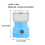 1Pc Electric Grain Bean Crusher Blue Compact Food Processor for Home 2
