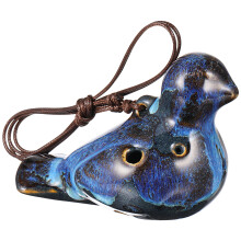 2Pièces Instrument Ocarina 6 Trous Portable En Céramique Pour Enfants