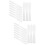 20Pièces Spatules Mélange Silicone Blanches Ergonomiques 8