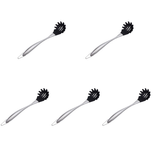 5Pièces Ustensiles Cuisine Silicone Noir Écumoire 2