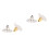 200Pièces Fermetures Boucles D'oreilles Dorées Design Noble Coloré 4
